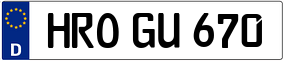 Trailer License Plate